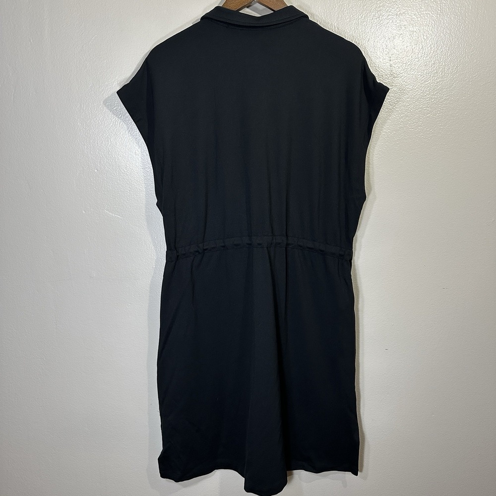 Bernardo Travel Collection Women's XL In Motion Drawstring Dress Black - Picture 3 of 11